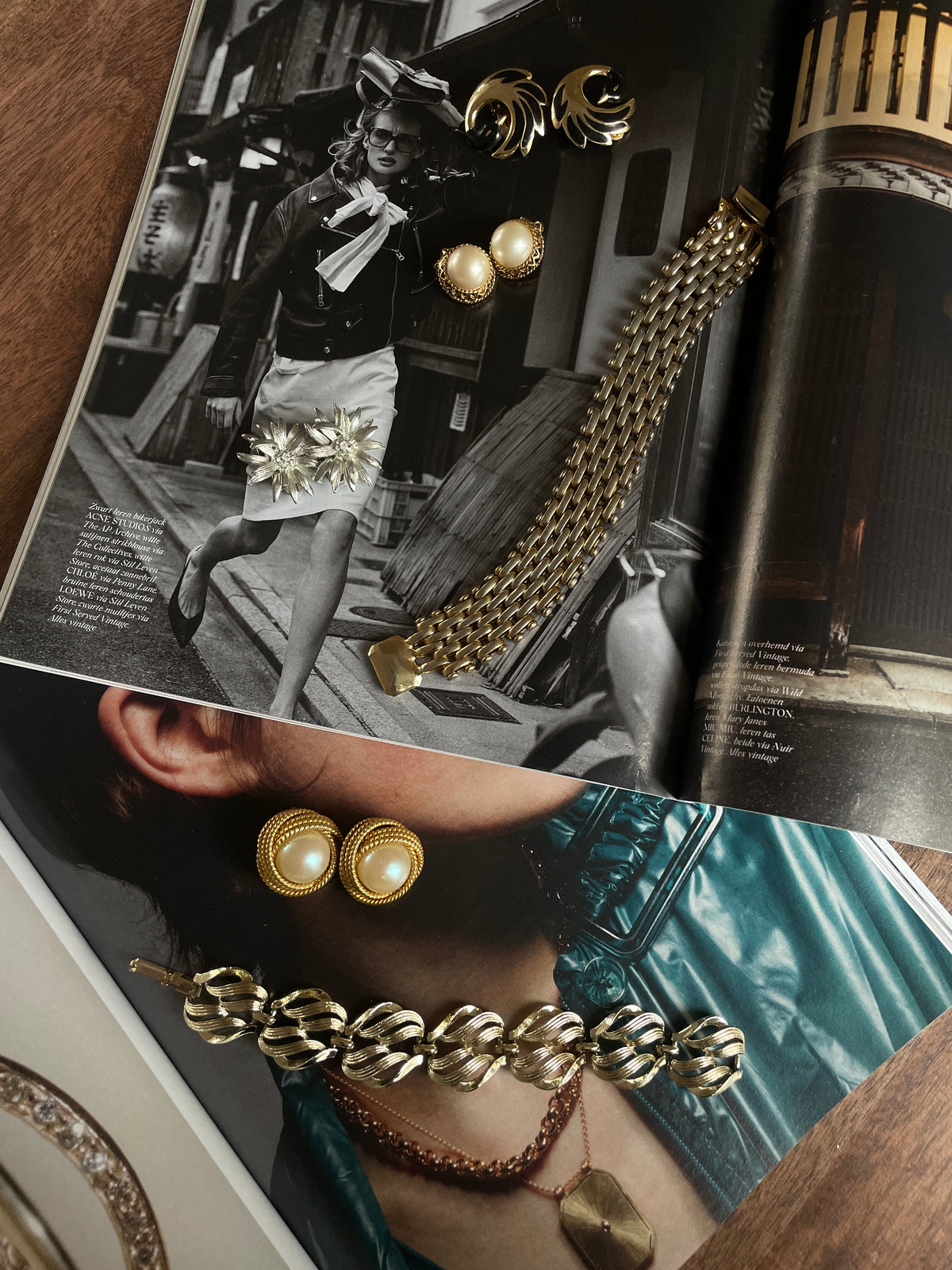 Clip Oorbellen Gold Swan