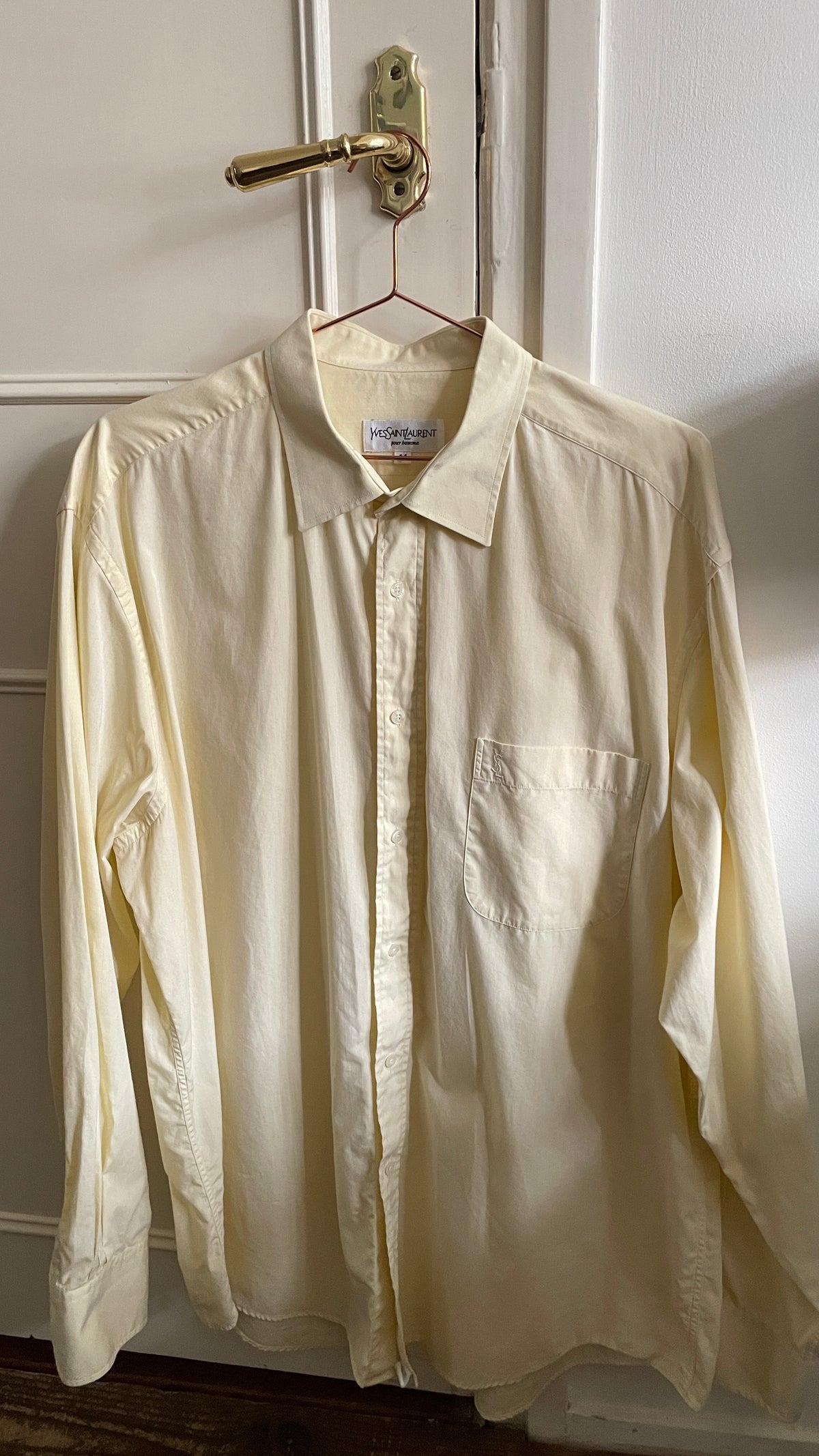 Yves Saint Laurent Vintage blouse Butter Yellow