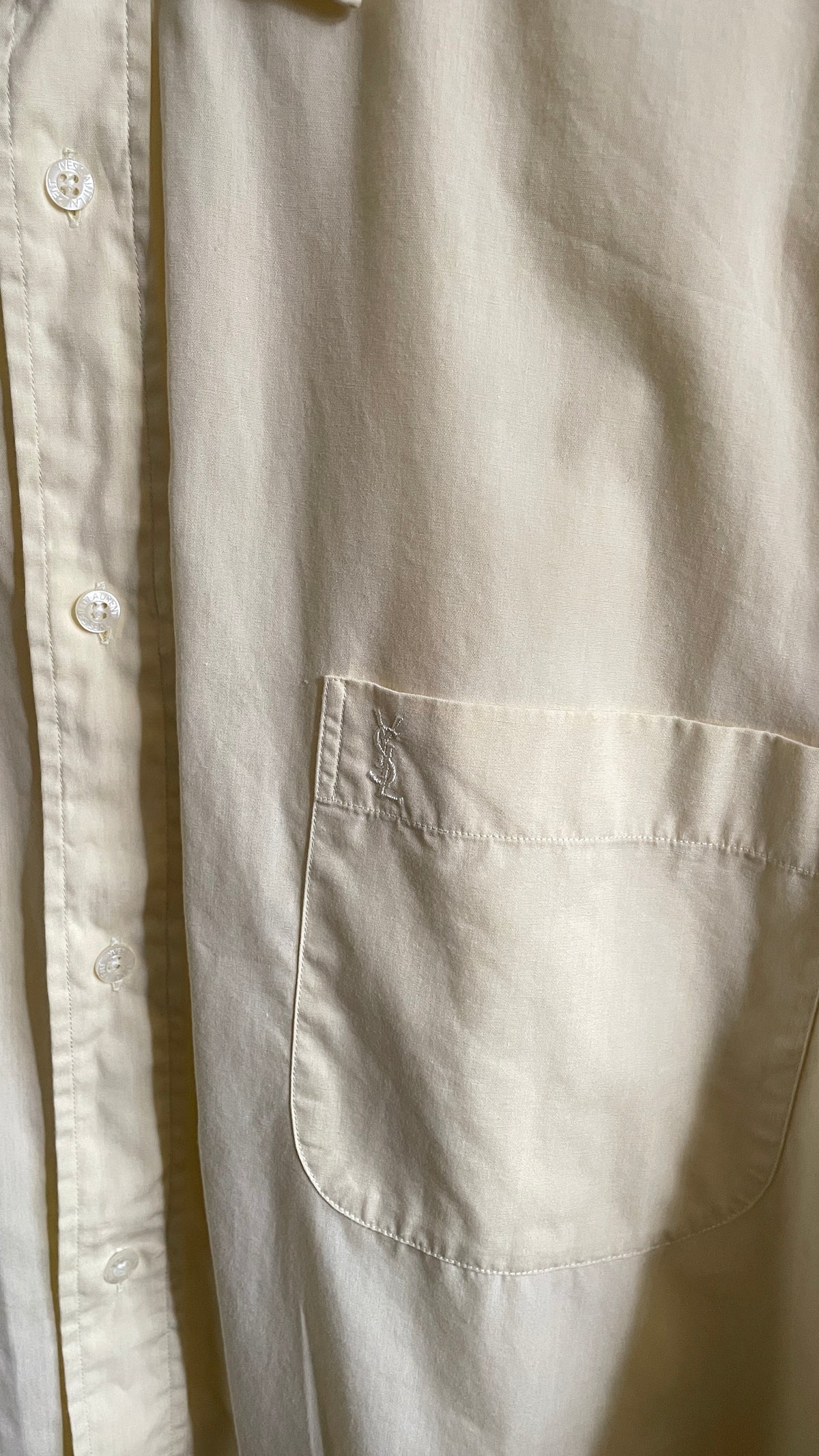 Yves Saint Laurent Vintage blouse Butter Yellow