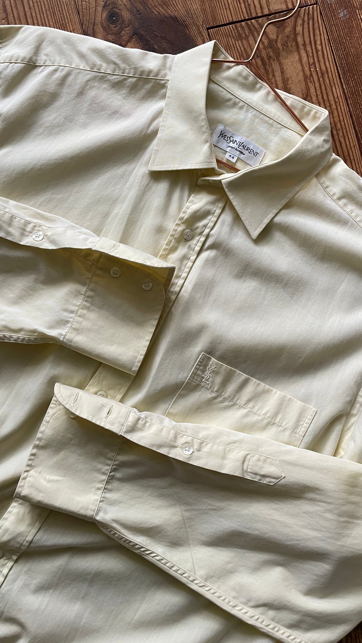 Yves Saint Laurent Vintage blouse Butter Yellow