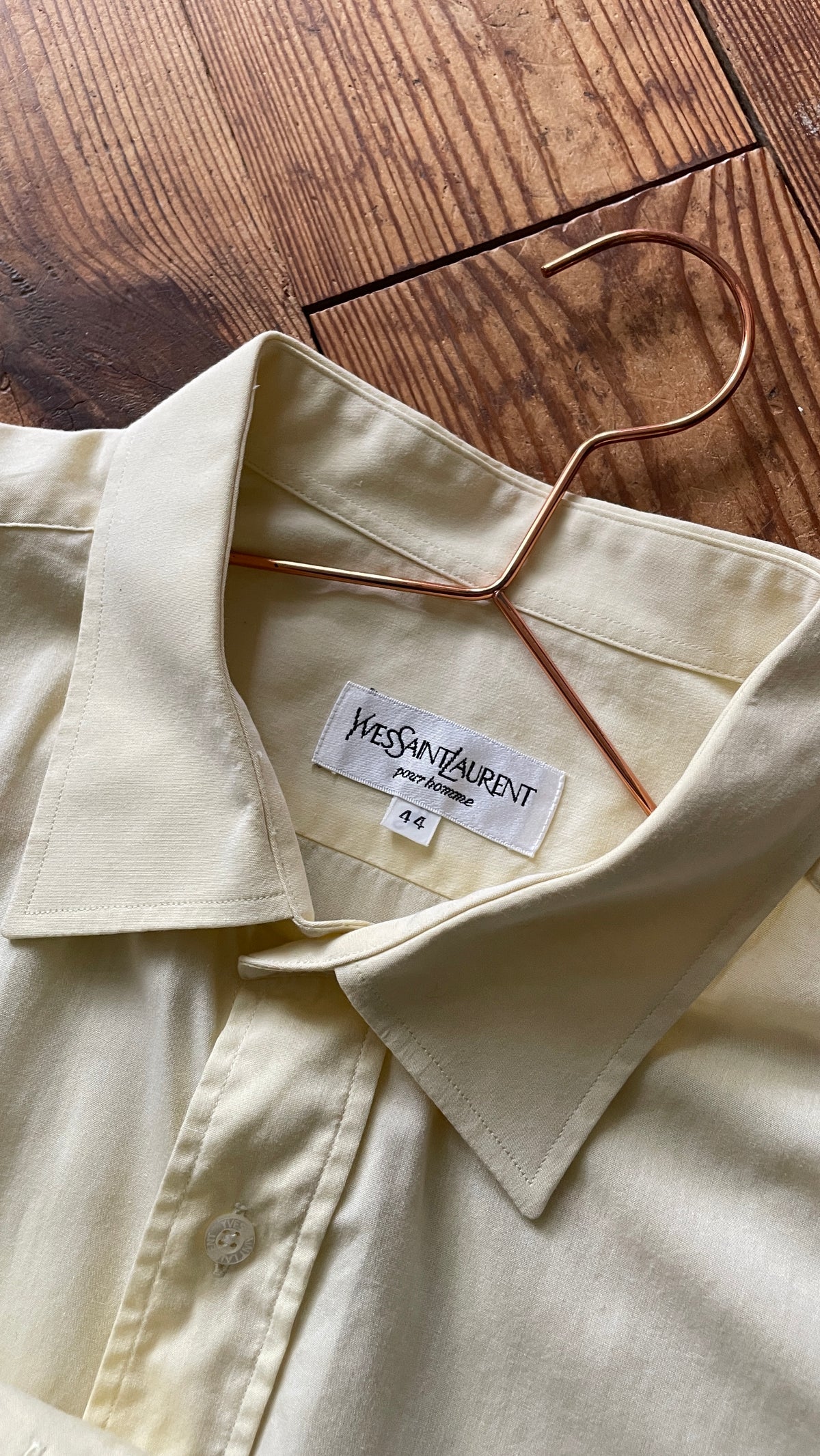 Yves Saint Laurent Vintage blouse Butter Yellow