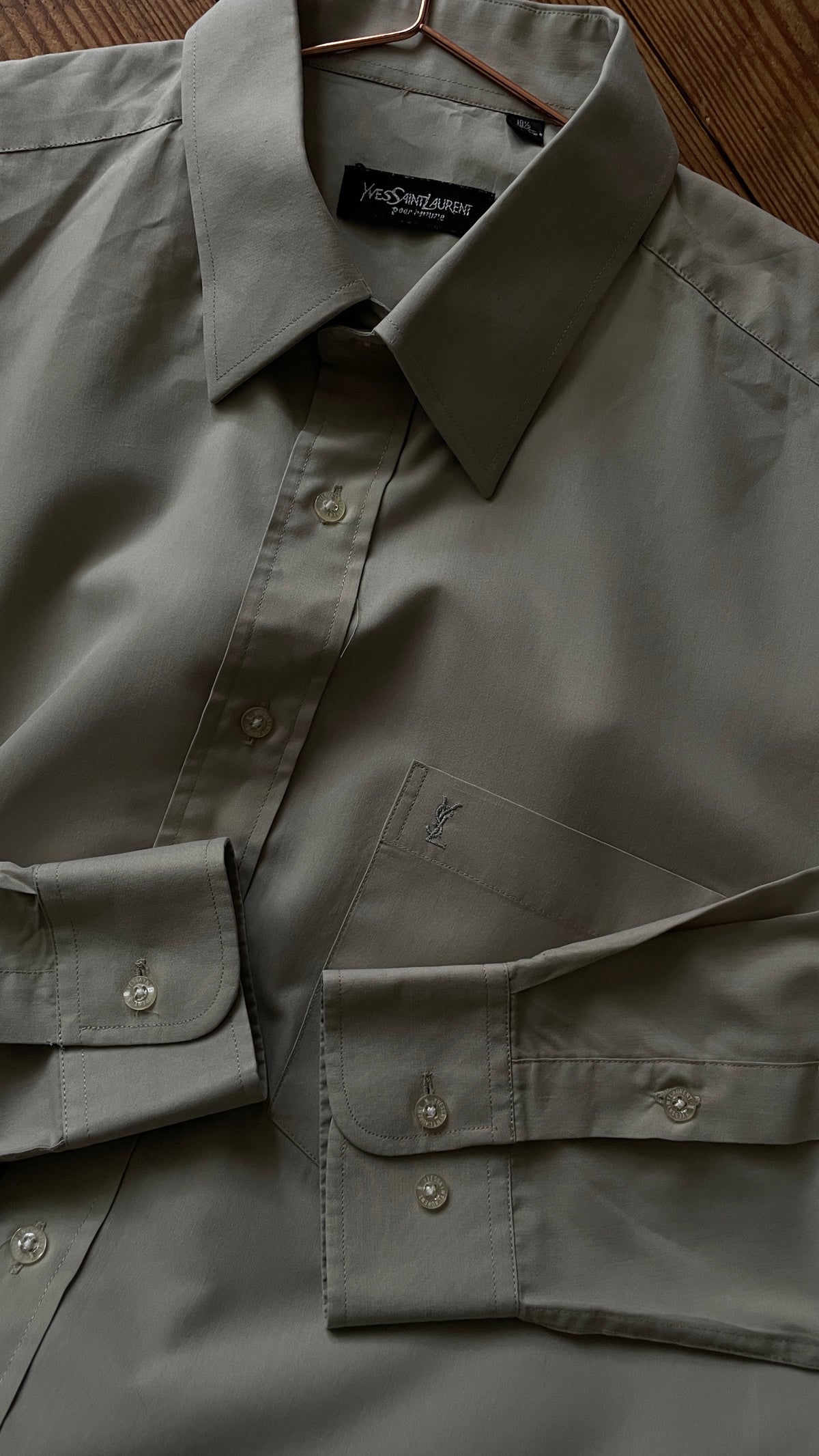 Yves Saint Laurent Vintage blouse Kaki